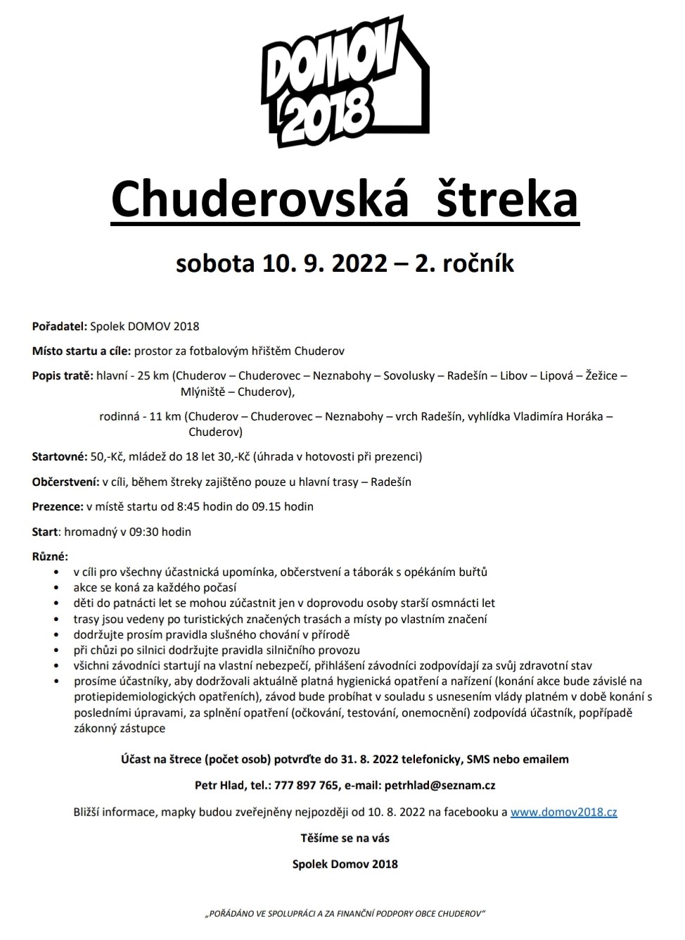 Chuderovská štreka 2. ročník – 2022